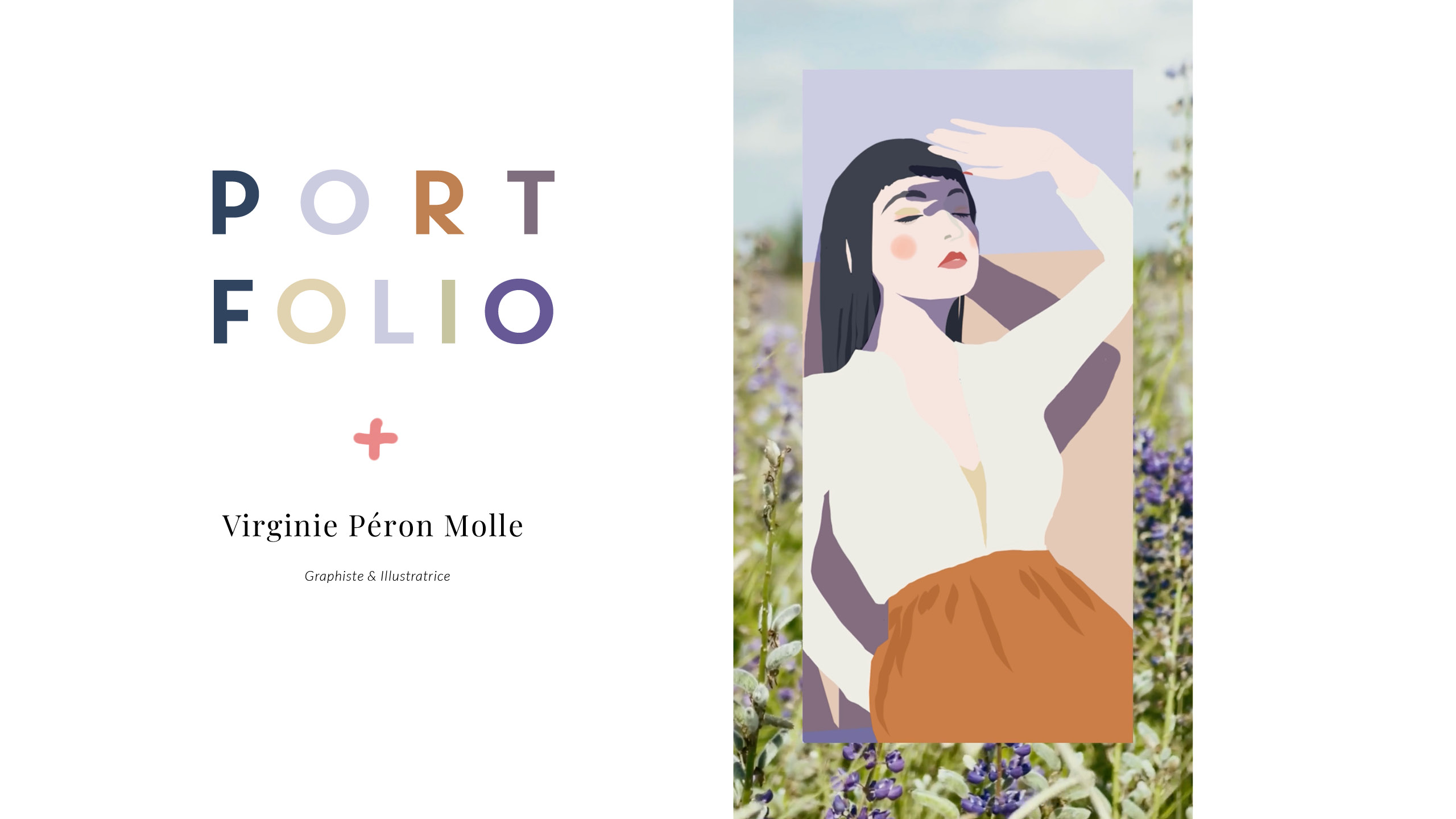 Page de couverture portfolio virginie peron molle.