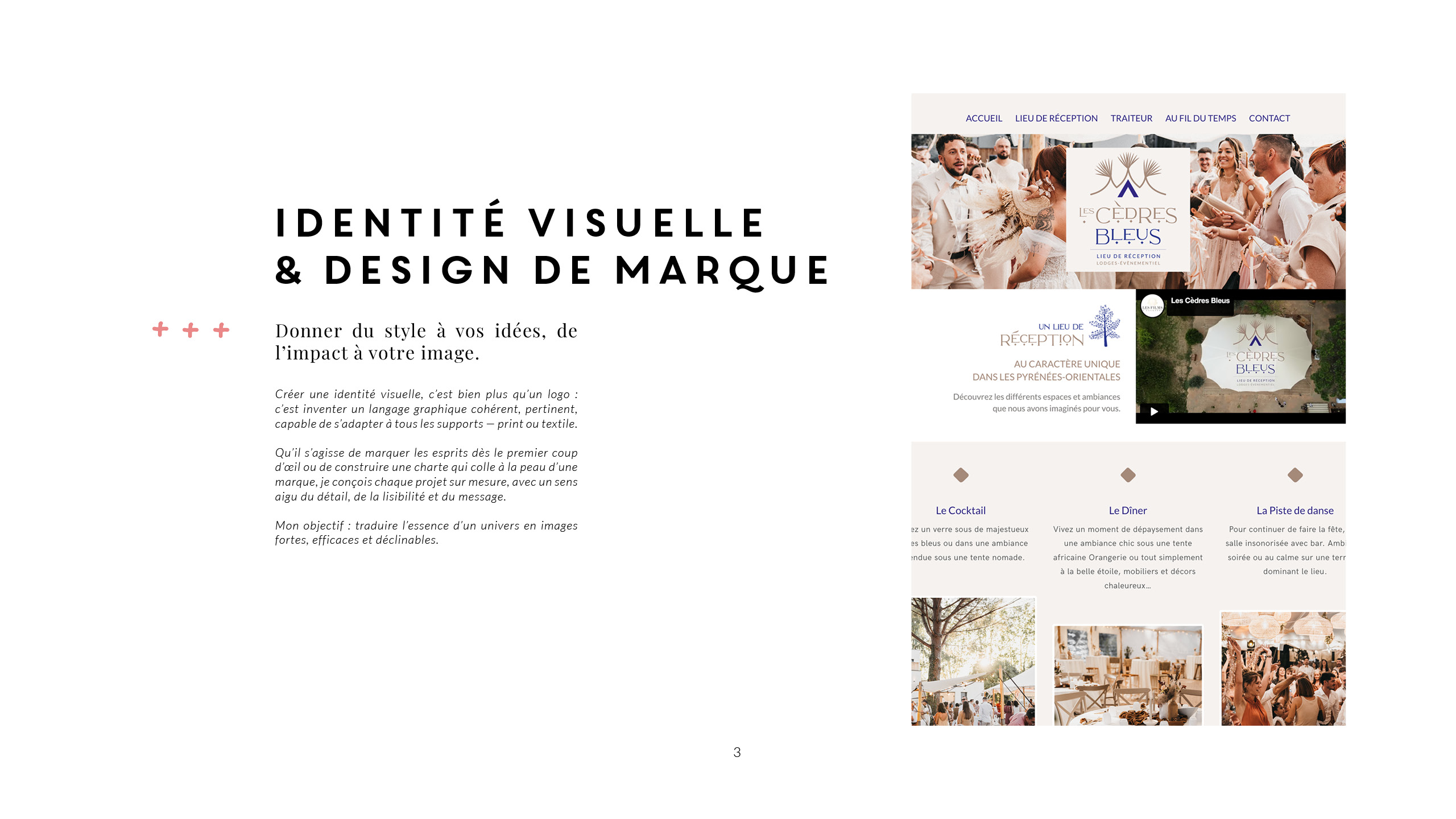 présentation identité visuelle et design de marque
